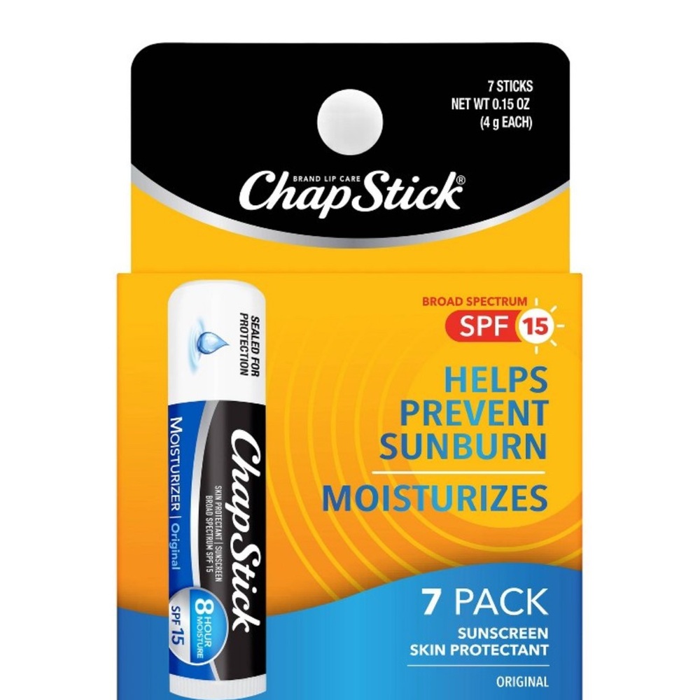 ChapStick Moisturizer Original Lip Balm 7 Pack